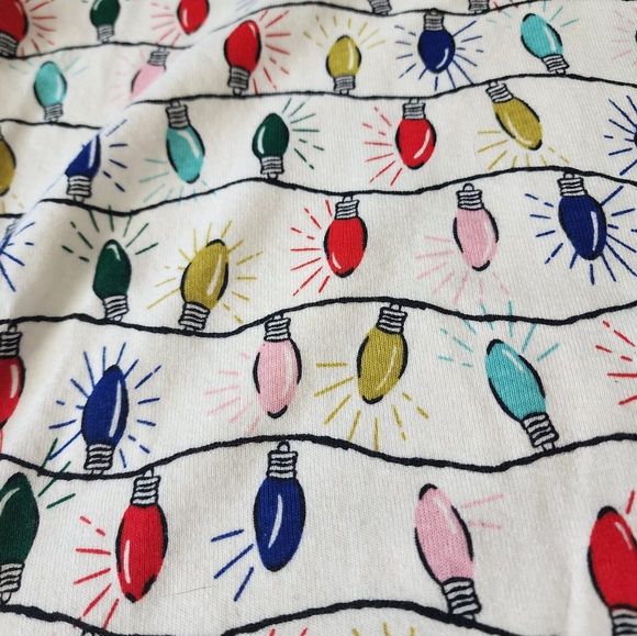 Hanna Andersson Bright Bulbs Unisex Long John Jogger Pajama Set Adult XS - Picture 6 of 11